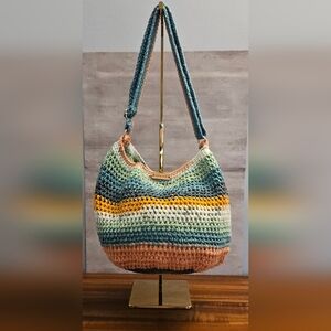 Crochet Hobo Bag W/ Adjustable Strap